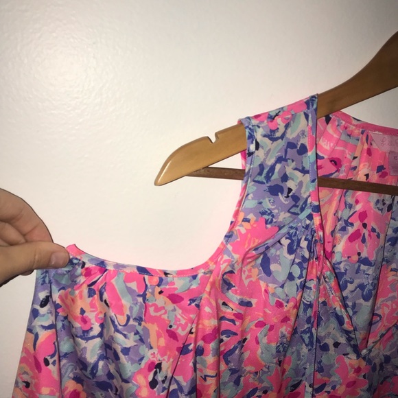 Lilly Pulitzer Finch Top Cold Shoulder - Picture 4 of 6